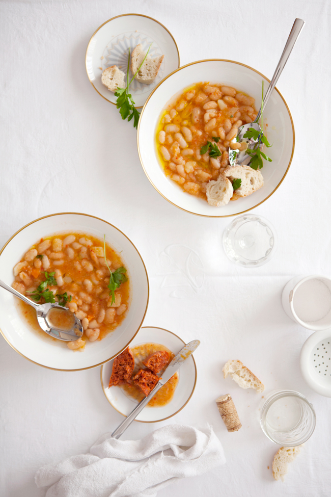 White bean and chorizo soup | Cannelle et Vanille